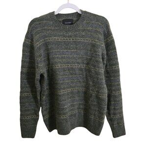 Scalpers Icon Wool Alpaca Green Cozy Crewneck Pullover Sweater Size XL
